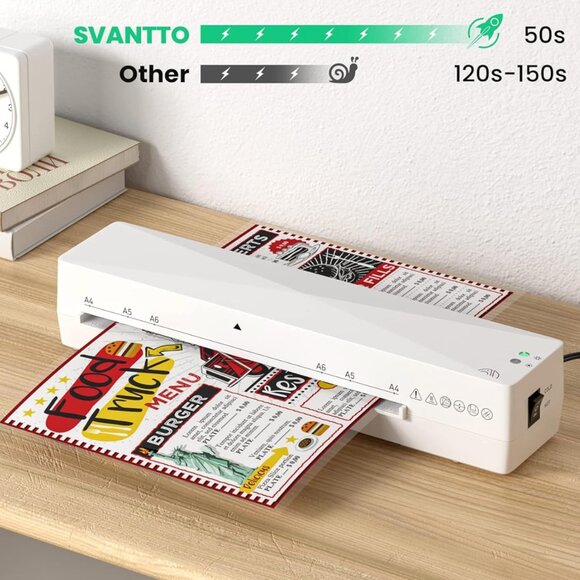 Svantto A4 Laminator || 9 inch Mini White - Picture 2 of 7